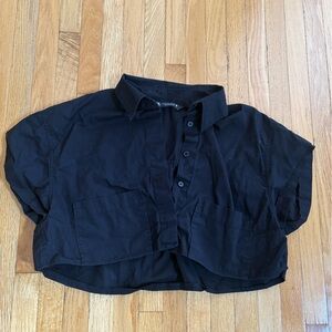 Zara Cropped Button-up